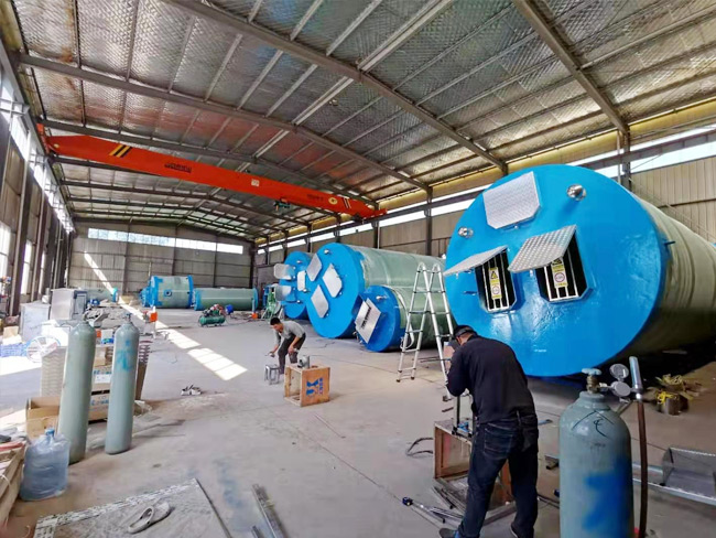 Integrated pumping station